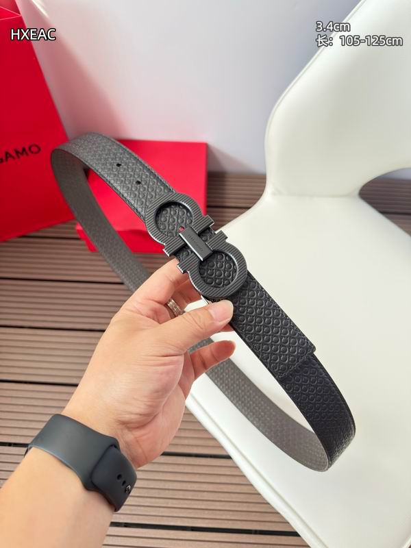 Ferragamo belt 34mmX105-125cm 8L25